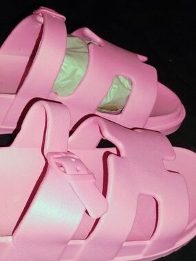Madden Girl Pink Slide Sandals